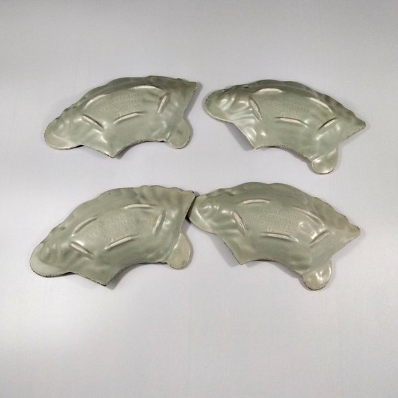 Florentine Nesting Serving Plates Chip Dip Set Ideal Originals 1962 Gold Gilded - Picture 8 of 12